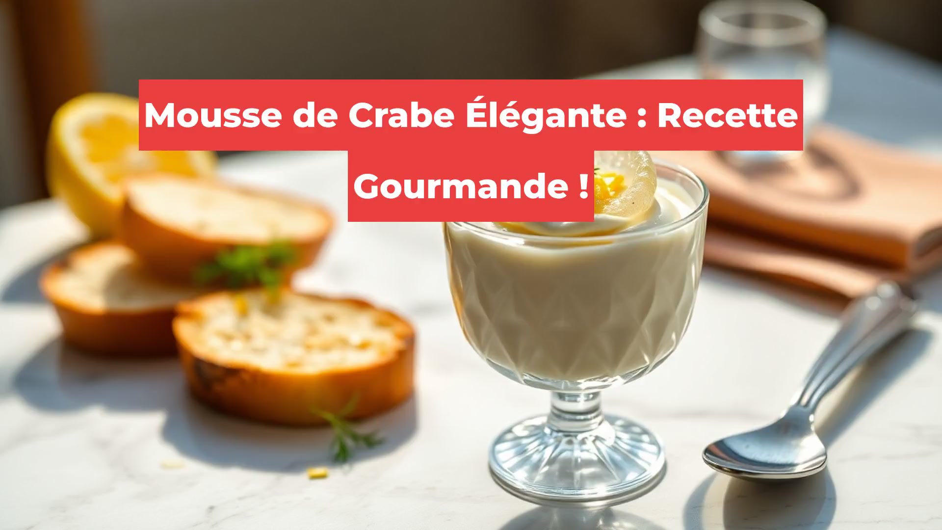 Mousse de Crabe Élégante : Recette Gourmande !