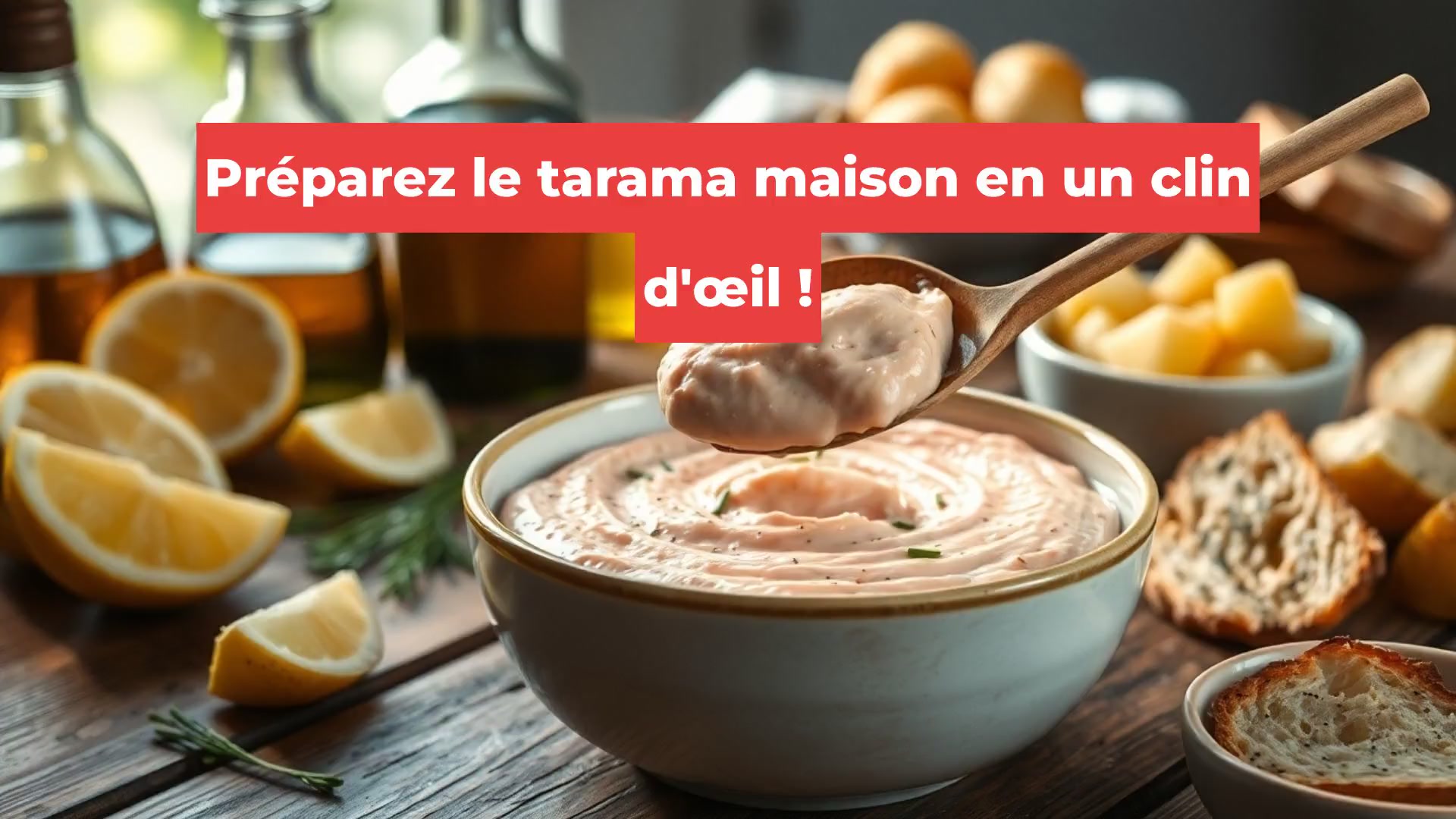 Préparez le tarama maison en un clin d'œil !