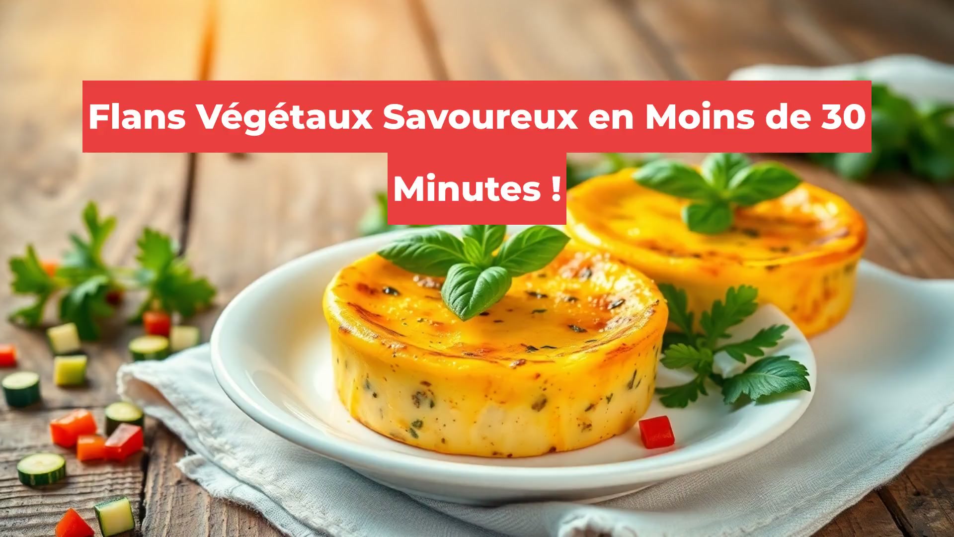 Flans Végétaux Savoureux en Moins de 30 Minutes !