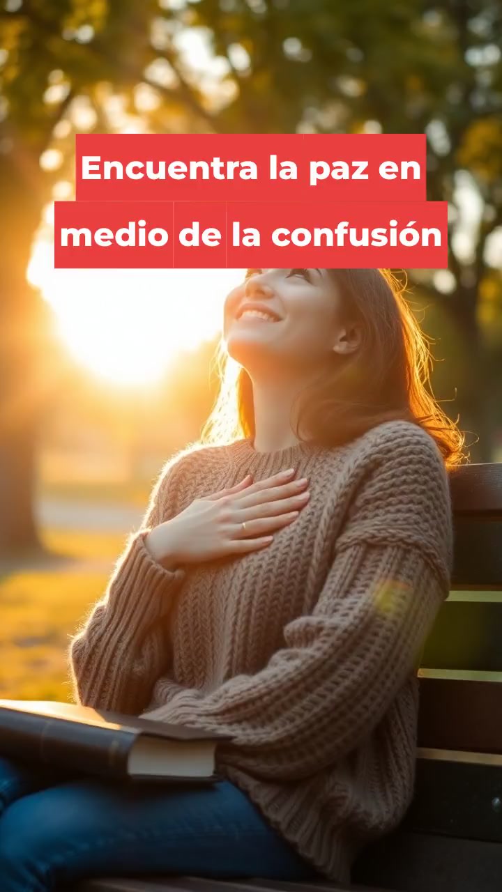 Encuentra la paz en medio de la confusión
