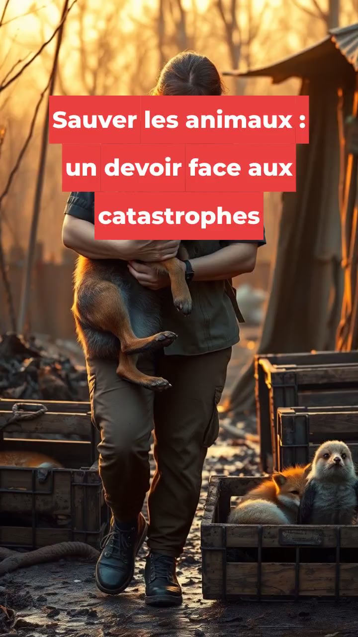 Sauver les animaux : un devoir face aux catastrophes