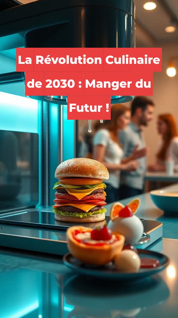 La Révolution Culinaire de 2030 : Manger du Futur !