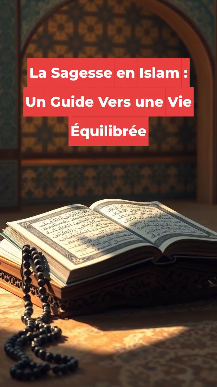 La Sagesse en Islam : Un Guide Vers une Vie Équilibrée