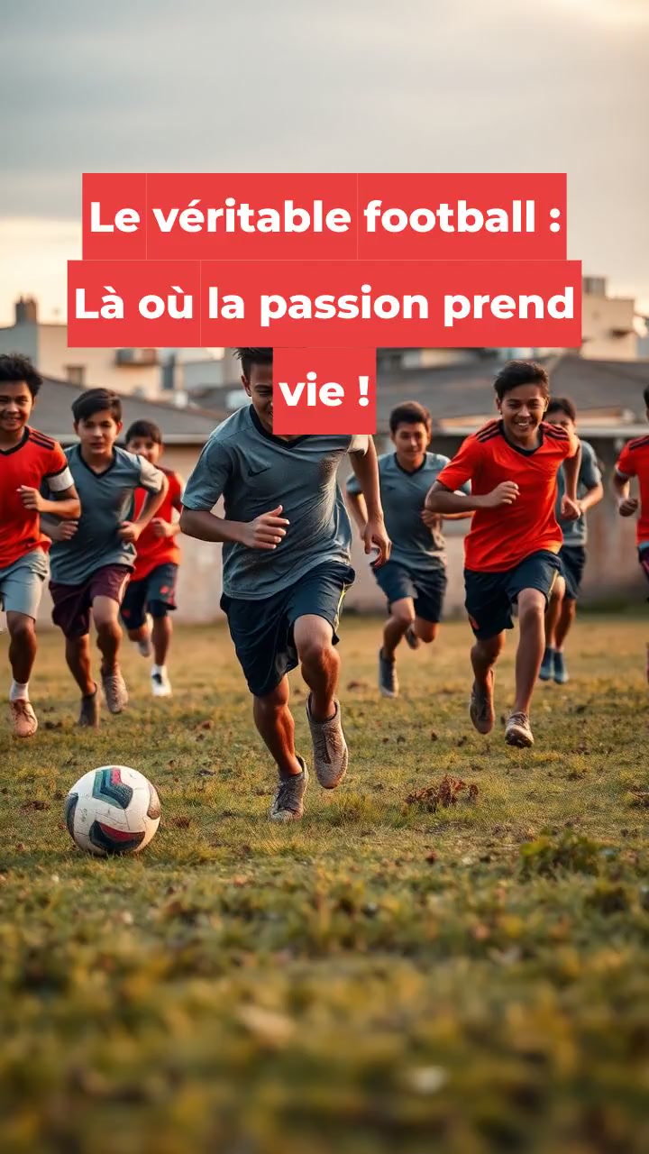 Le véritable football : Là où la passion prend vie !