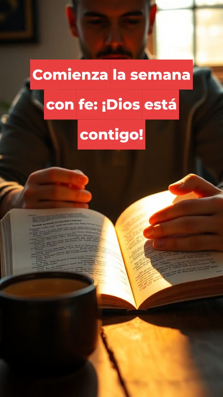 Comienza la semana con fe: ¡Dios está contigo!