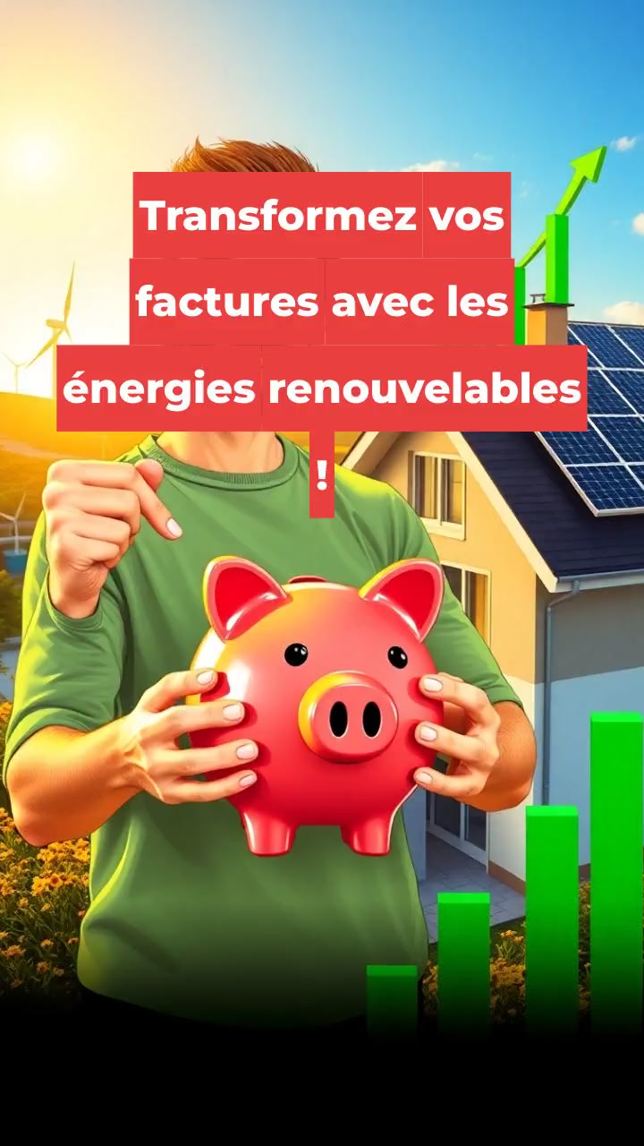 Réduisez vos factures avec les énergies renouvelables !