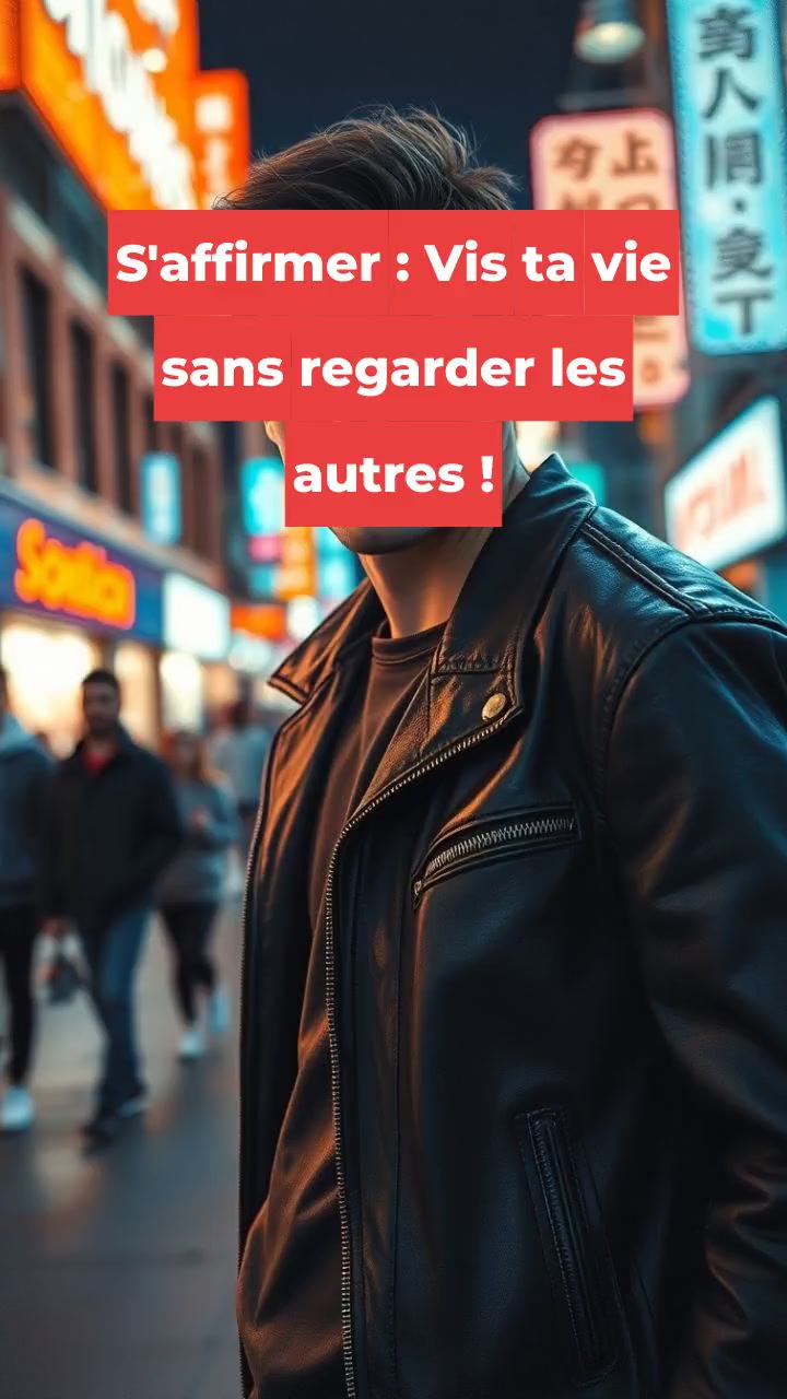 S'affirmer : Vis ta vie sans regarder les autres !