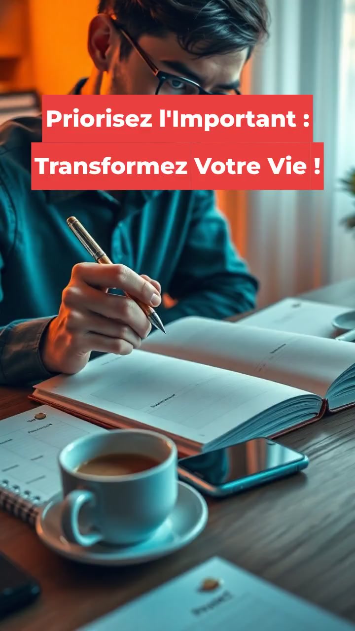 Priorisez l'Important : Transformez Votre Vie !