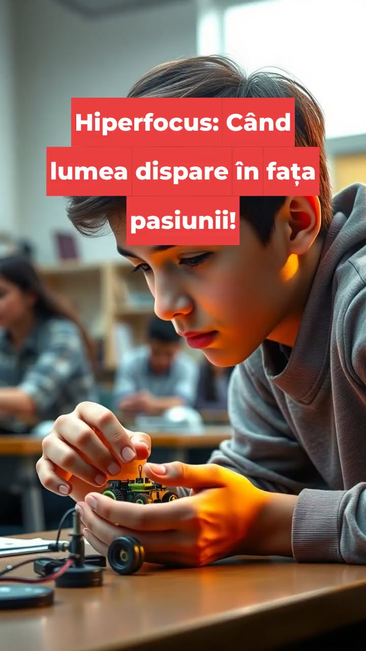 Hiperfocus: Când lumea dispare în fața pasiunii!