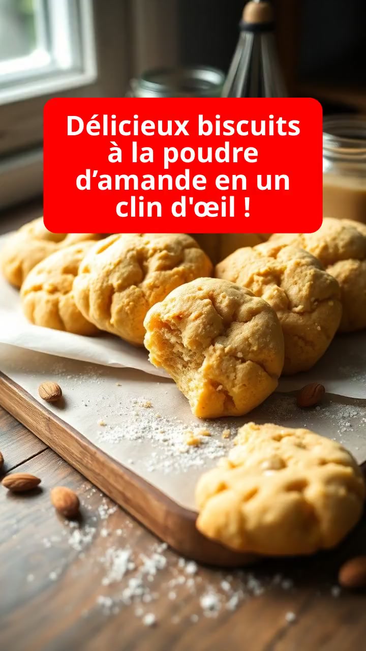 Délicieux biscuits à la poudre d’amande en un clin d'œil !