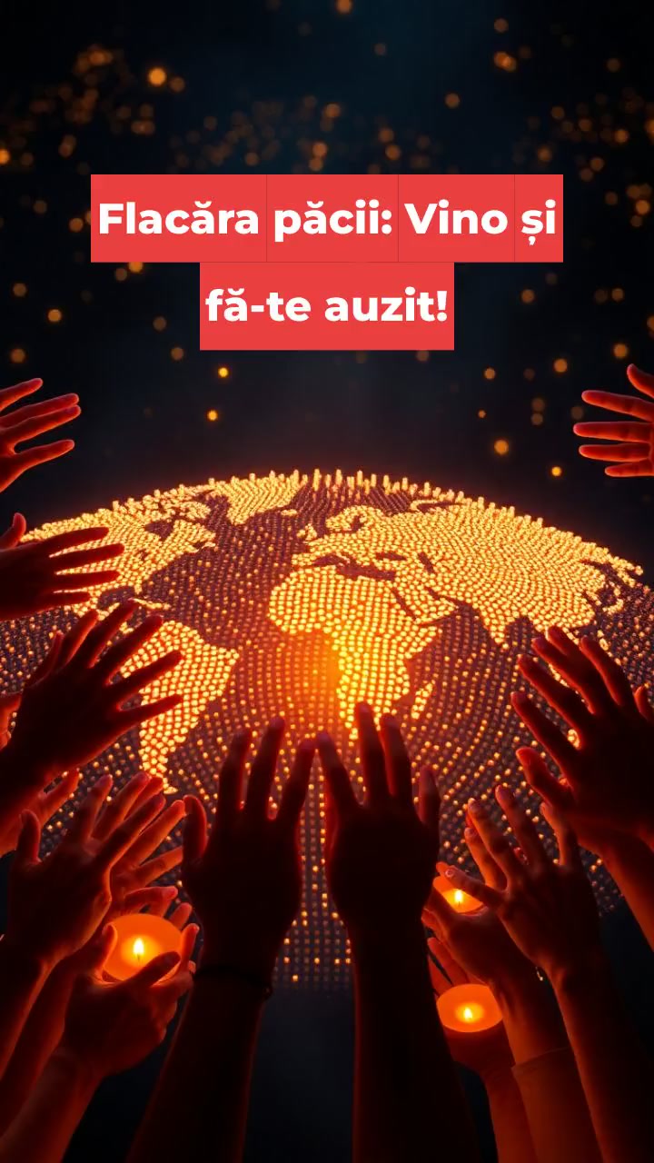 Flacăra păcii: Vino și fă-te auzit!