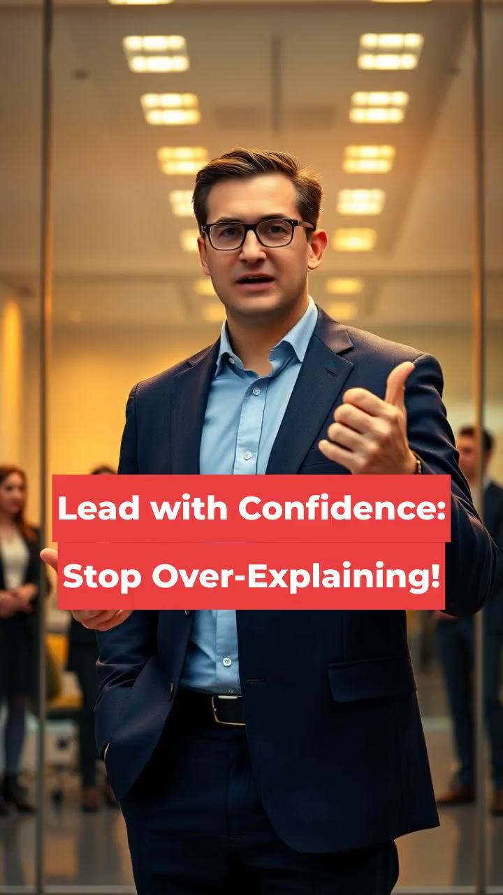 How To Lead with Confidence: Stop Over-Explaining!