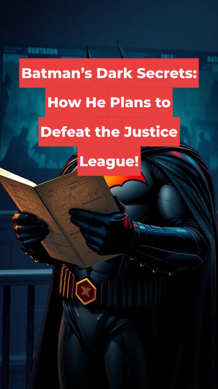 Batman’s Dark Secrets: How He Plans to Defeat the Justice League!
