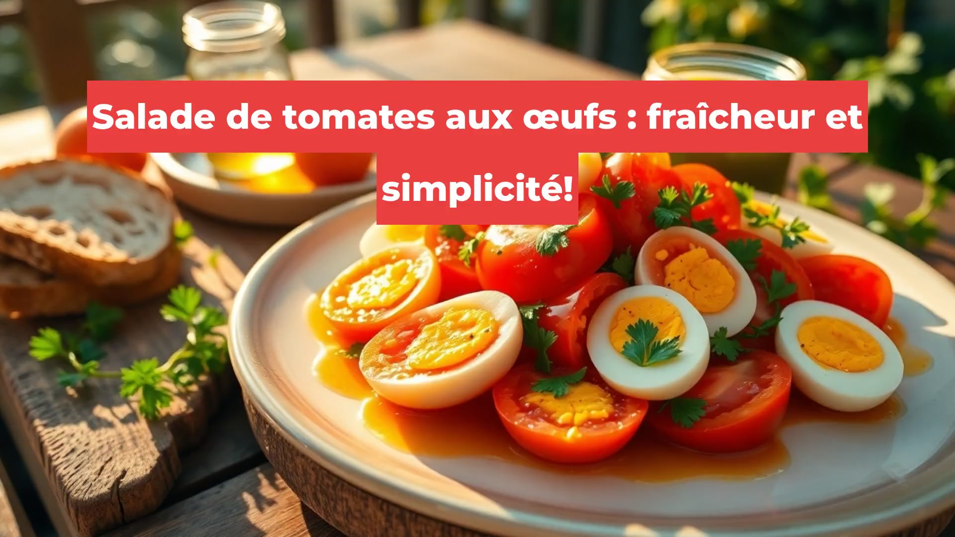 Salade de tomates aux œufs : fraîcheur et simplicité!