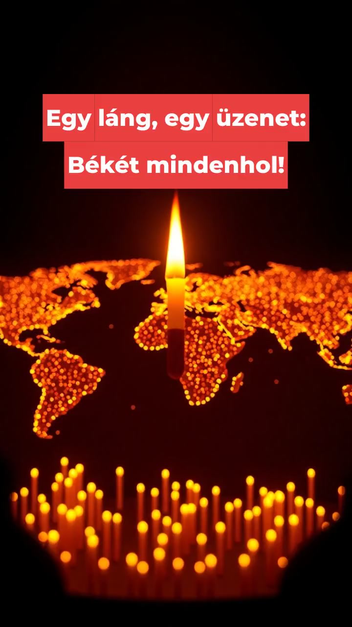 Egy láng, egy üzenet: Békét mindenhol!