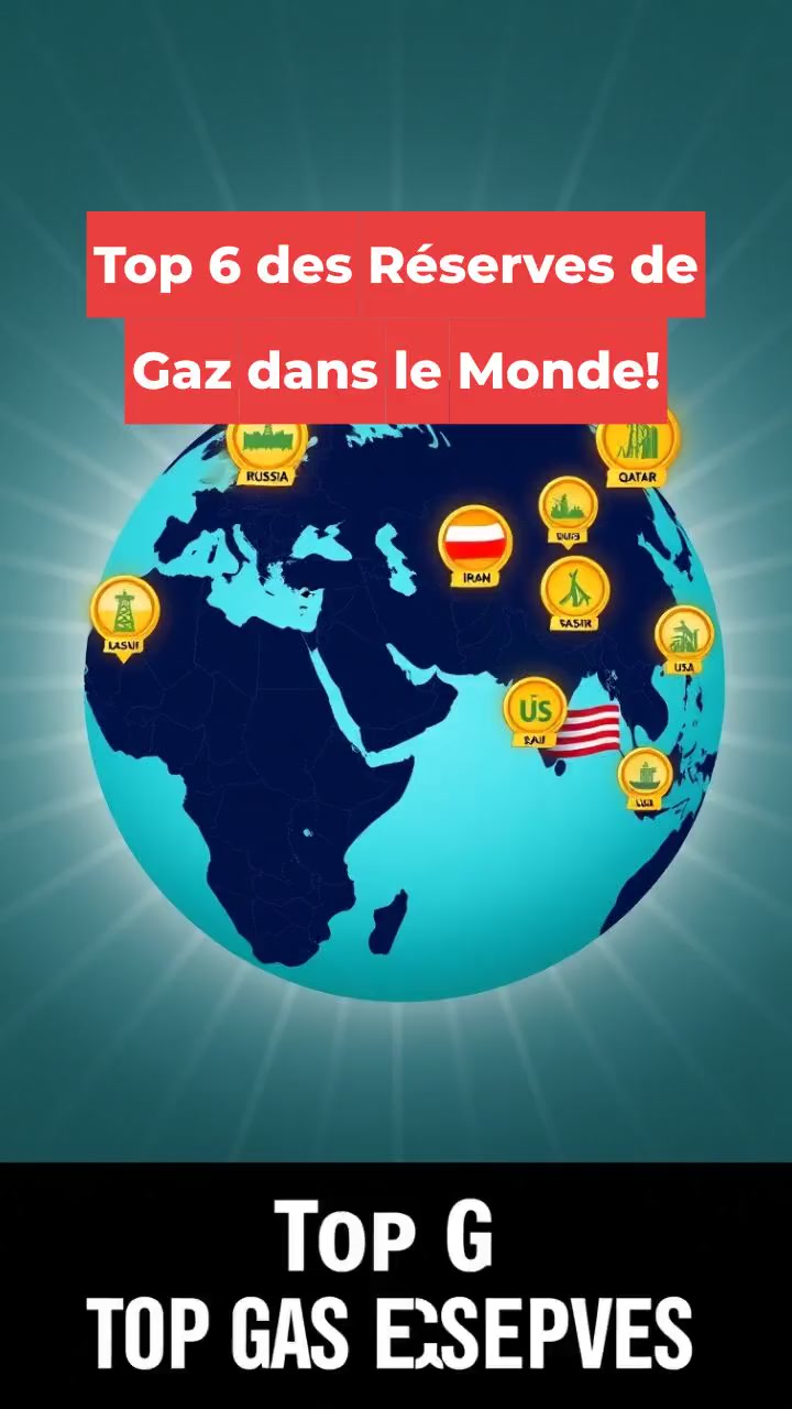 Top 6 des Réserves de Gaz dans le Monde!