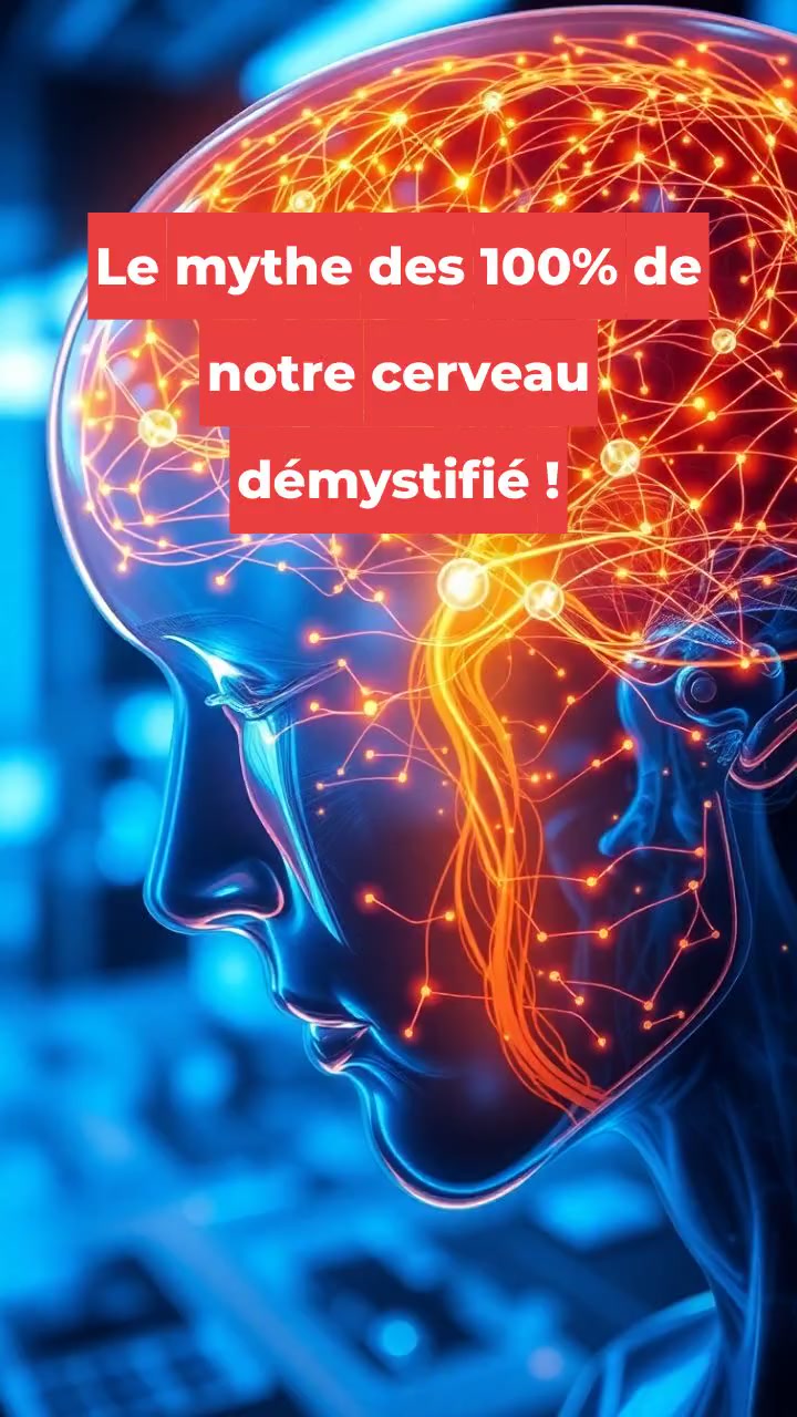 Le mythe des 100% de notre cerveau démystifié !