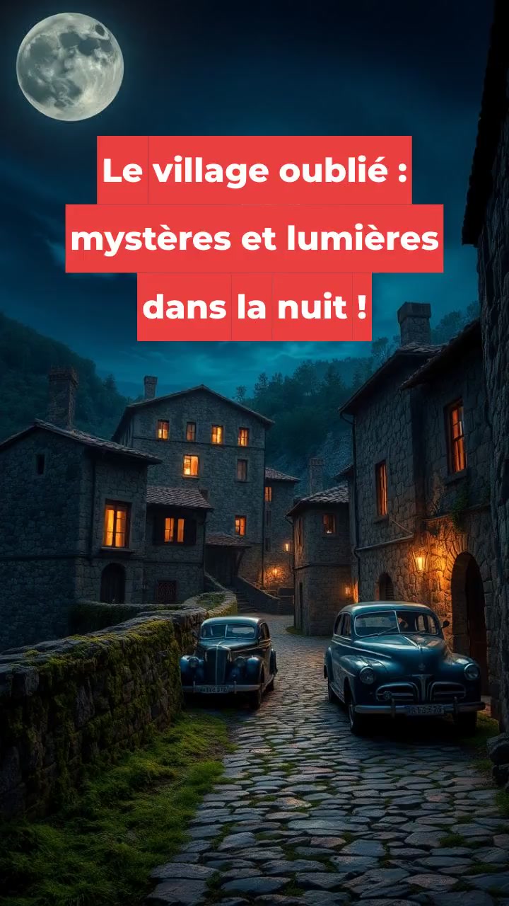 Le village oublié : mystères et lumières dans la nuit !