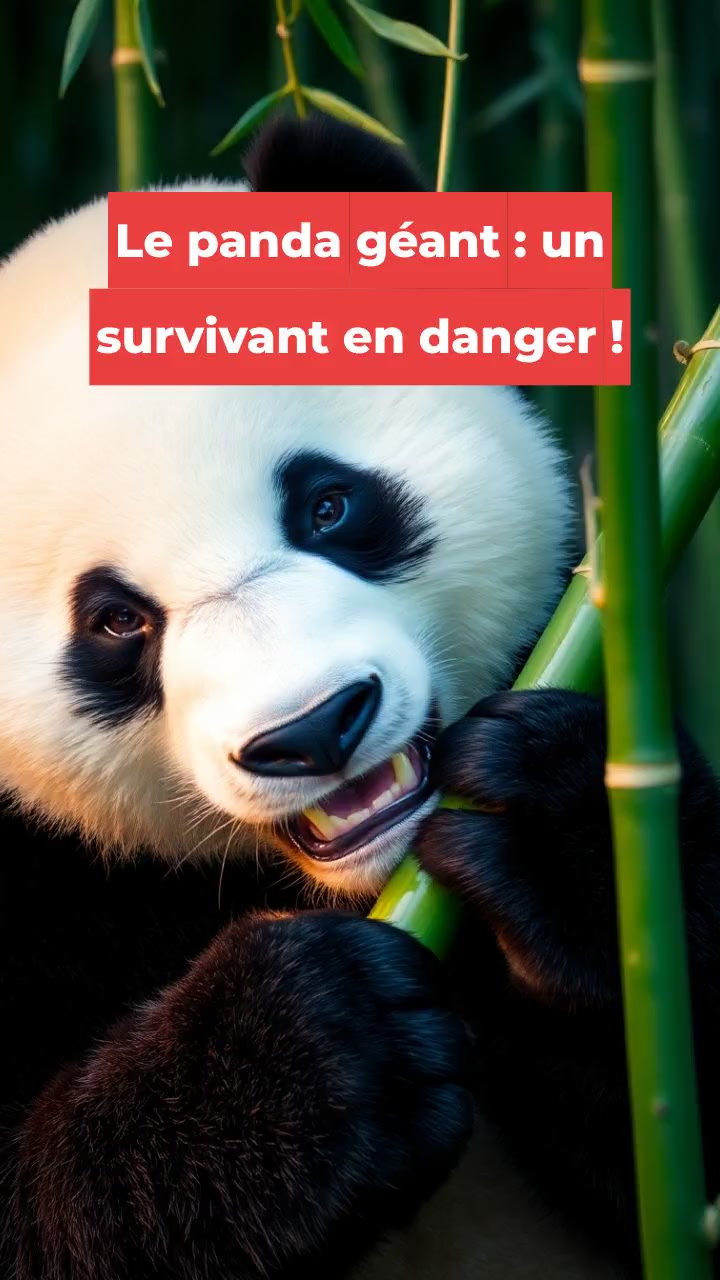 Le panda géant : un survivant en danger !