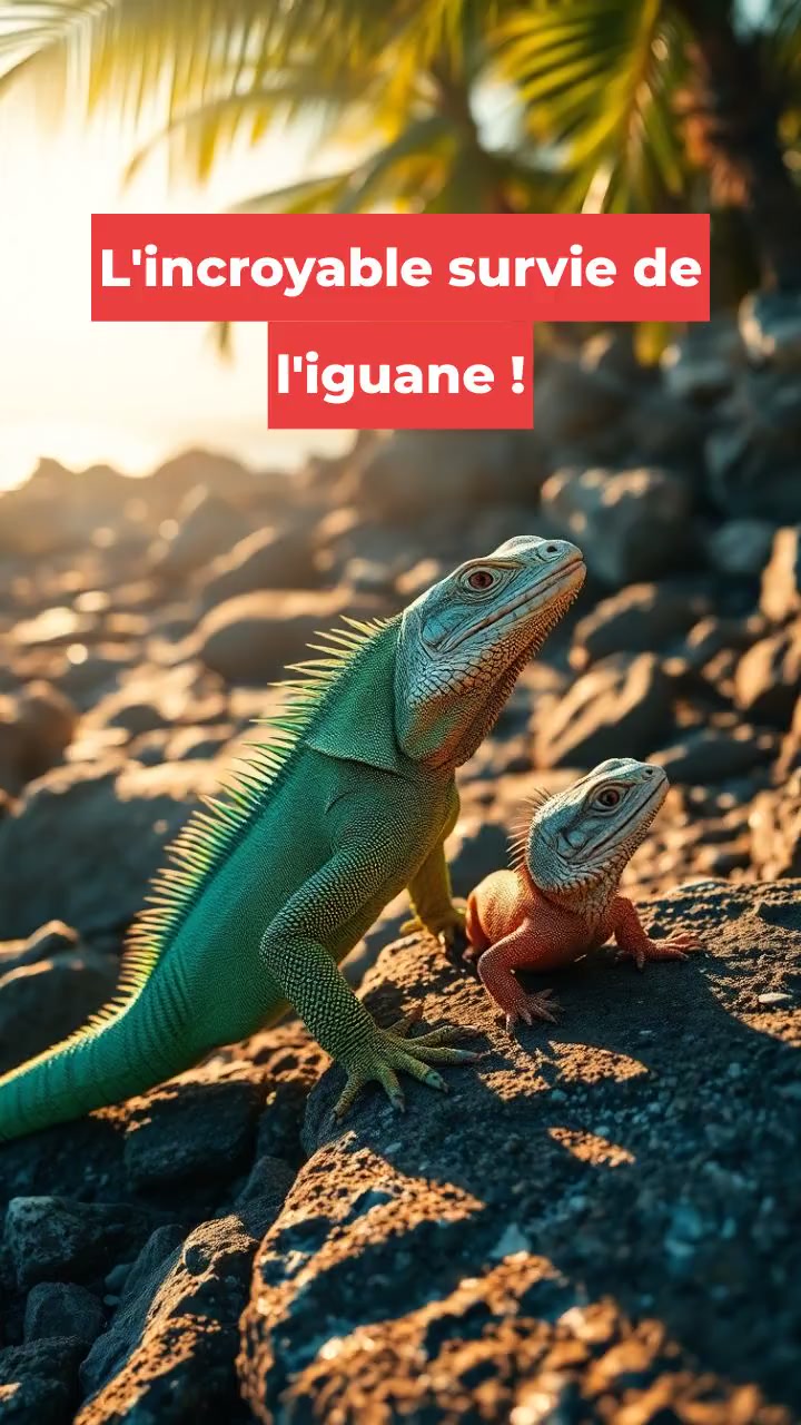 L'incroyable survie de l'iguane !