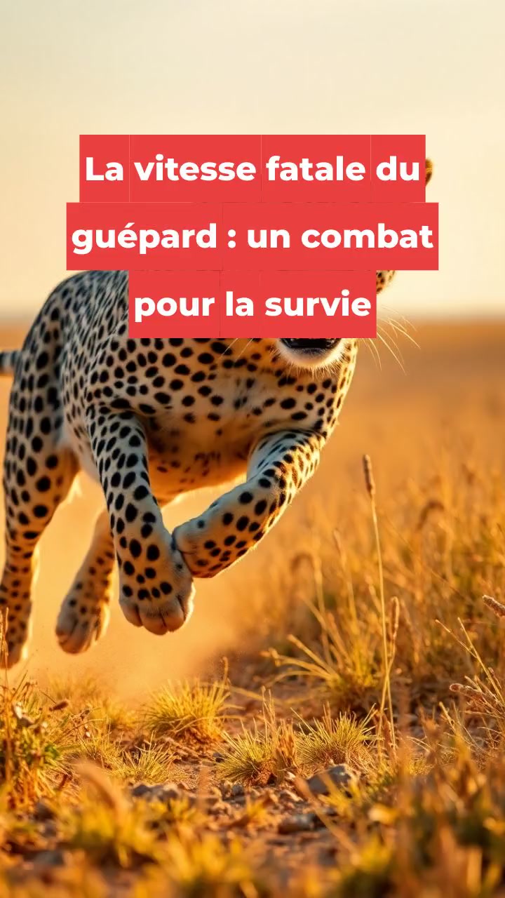 La vitesse fatale du guépard : un combat pour la survie