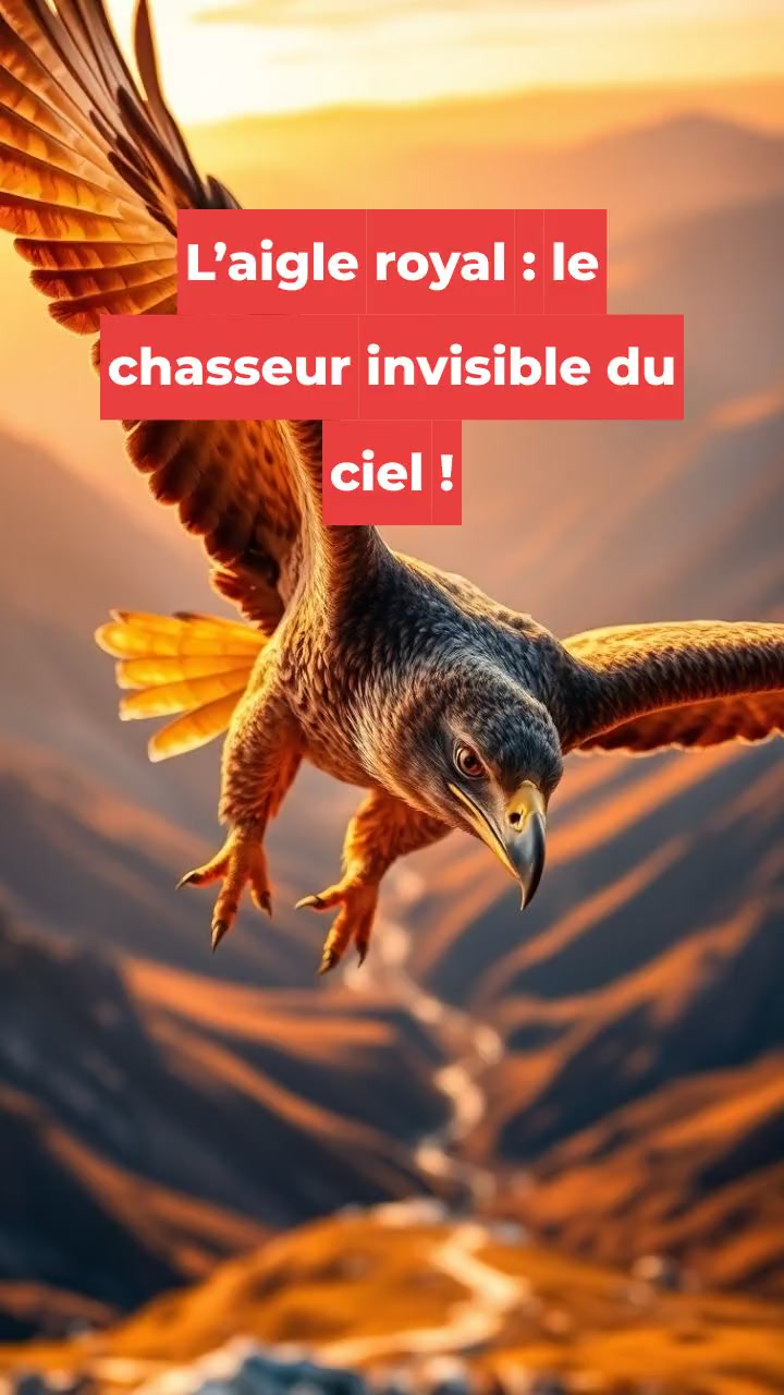 L’aigle royal : le chasseur invisible du ciel !
