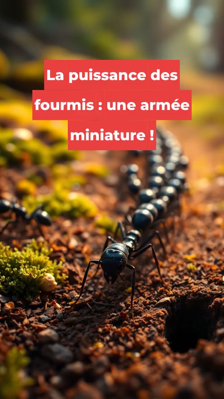 La puissance des fourmis : une armée miniature !