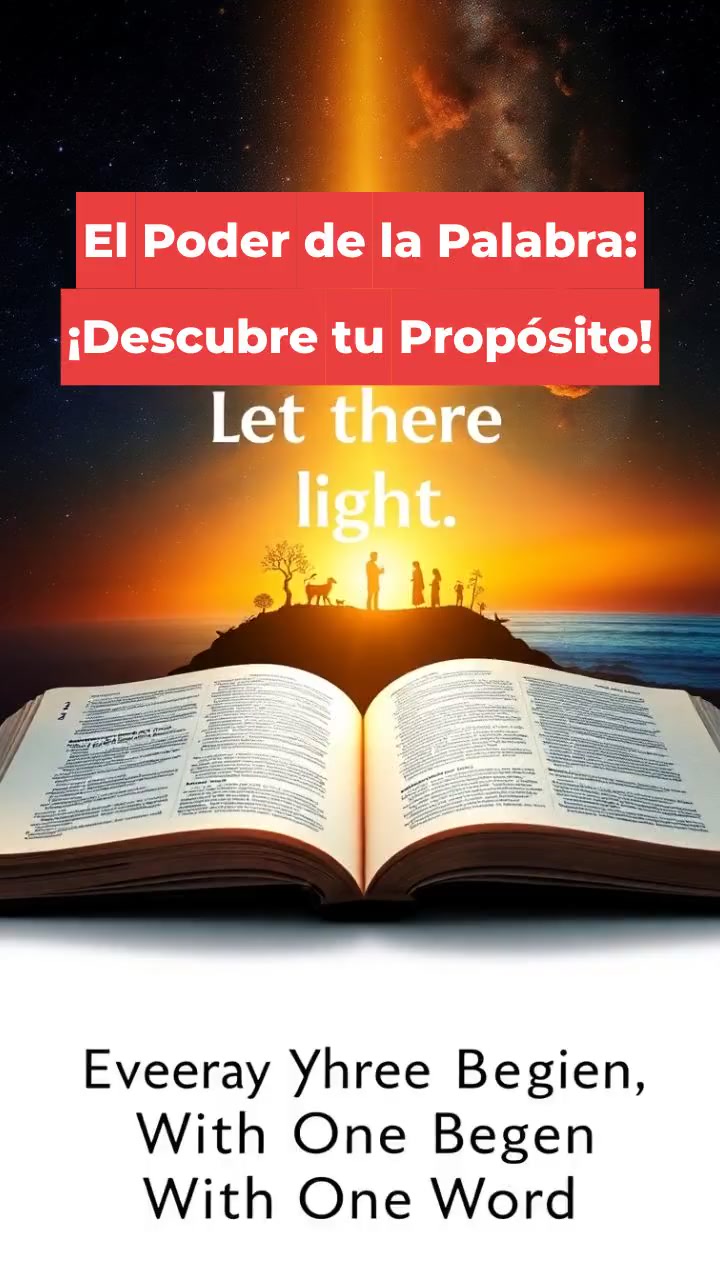 El Poder de la Palabra: ¡Descubre tu Propósito!