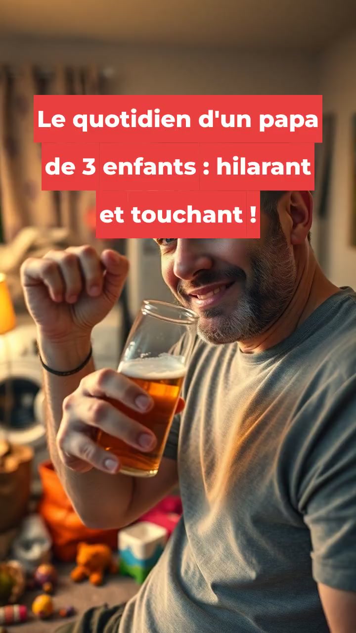 Le quotidien d'un papa de 3 enfants : hilarant et touchant !