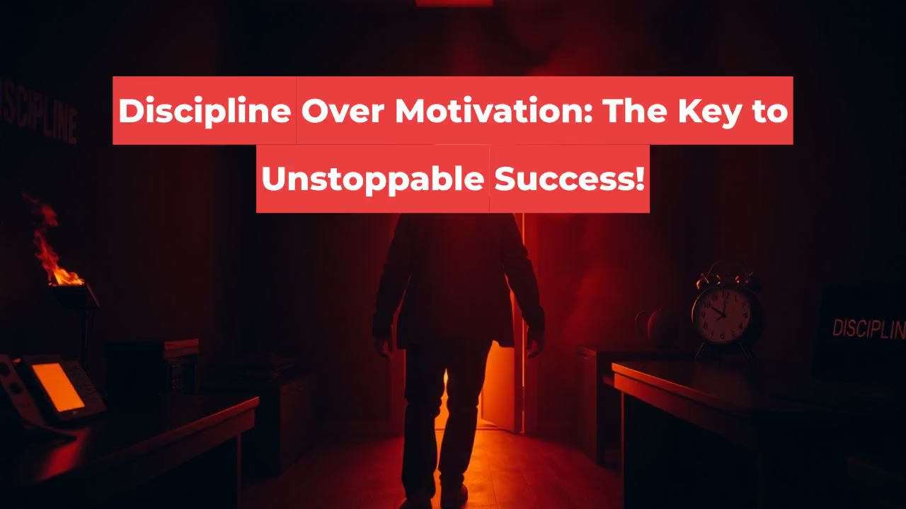 Discipline Over Motivation: The Key to Unstoppable Success!