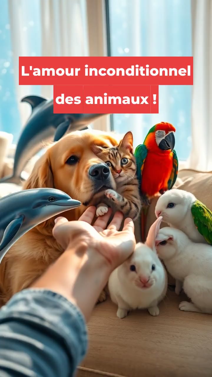 L'amour inconditionnel des animaux !