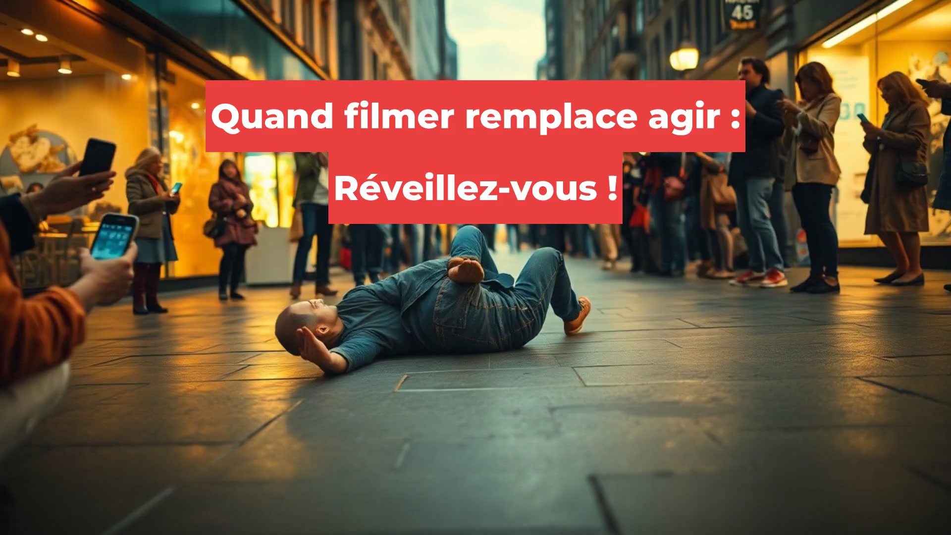Quand filmer remplace agir : Réveillez-vous !