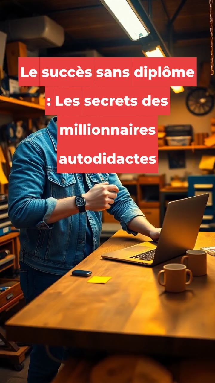 Le succès sans diplôme : Les secrets des millionnaires autodidactes