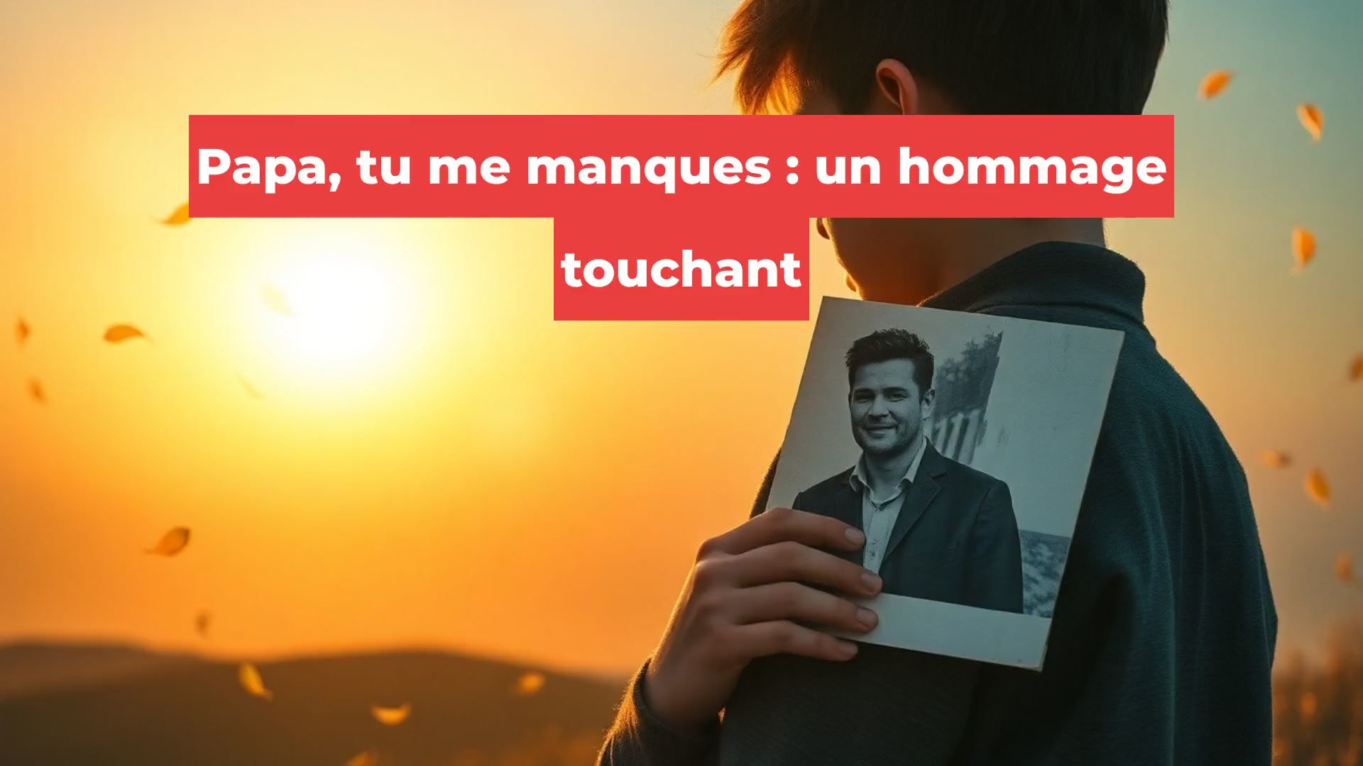 Papa, tu me manques : un hommage touchant