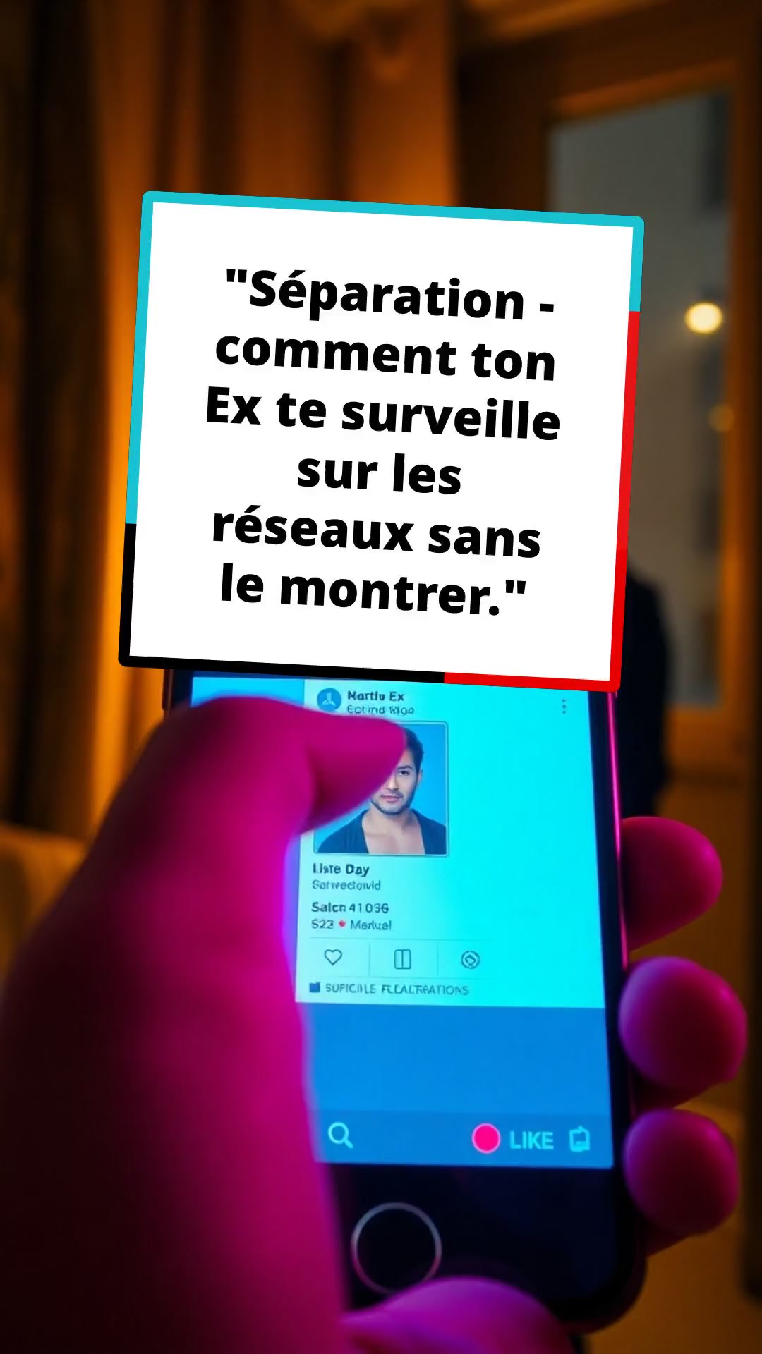 "Séparation - comment ton Ex te surveille sur les réseaux sans le montrer."