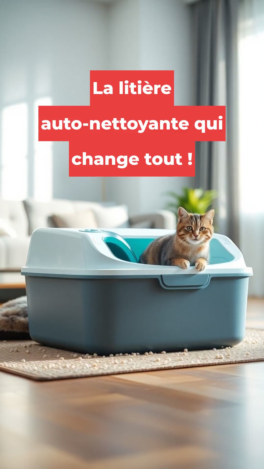 La litière auto-nettoyante qui change tout !
