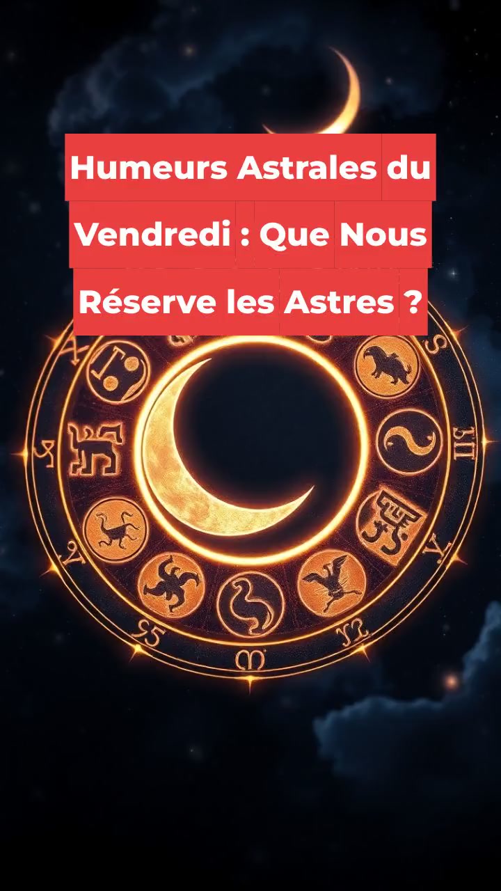 Humeurs Astrales du Vendredi : Que Nous Réserve les Astres ?