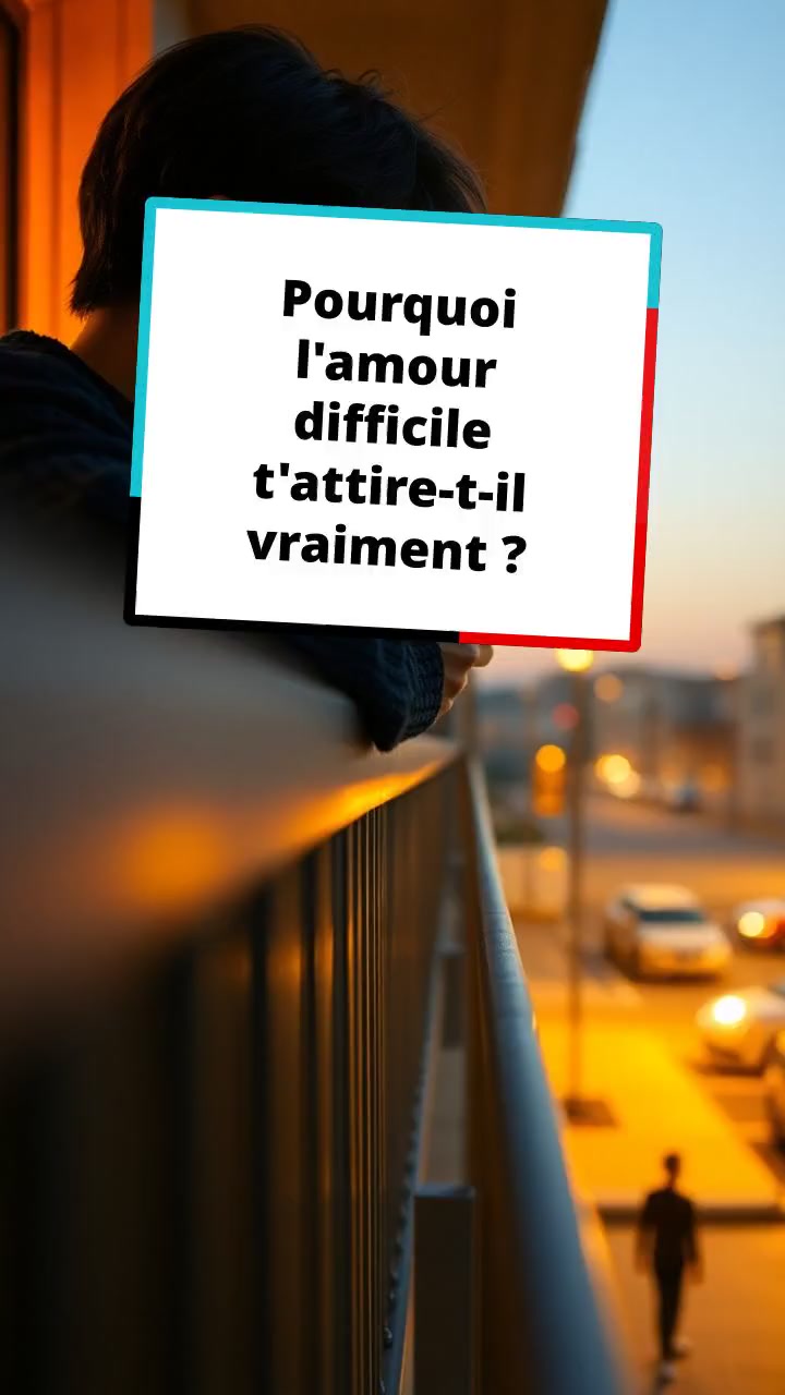 Pourquoi l'amour difficile t'attire-t-il vraiment ?