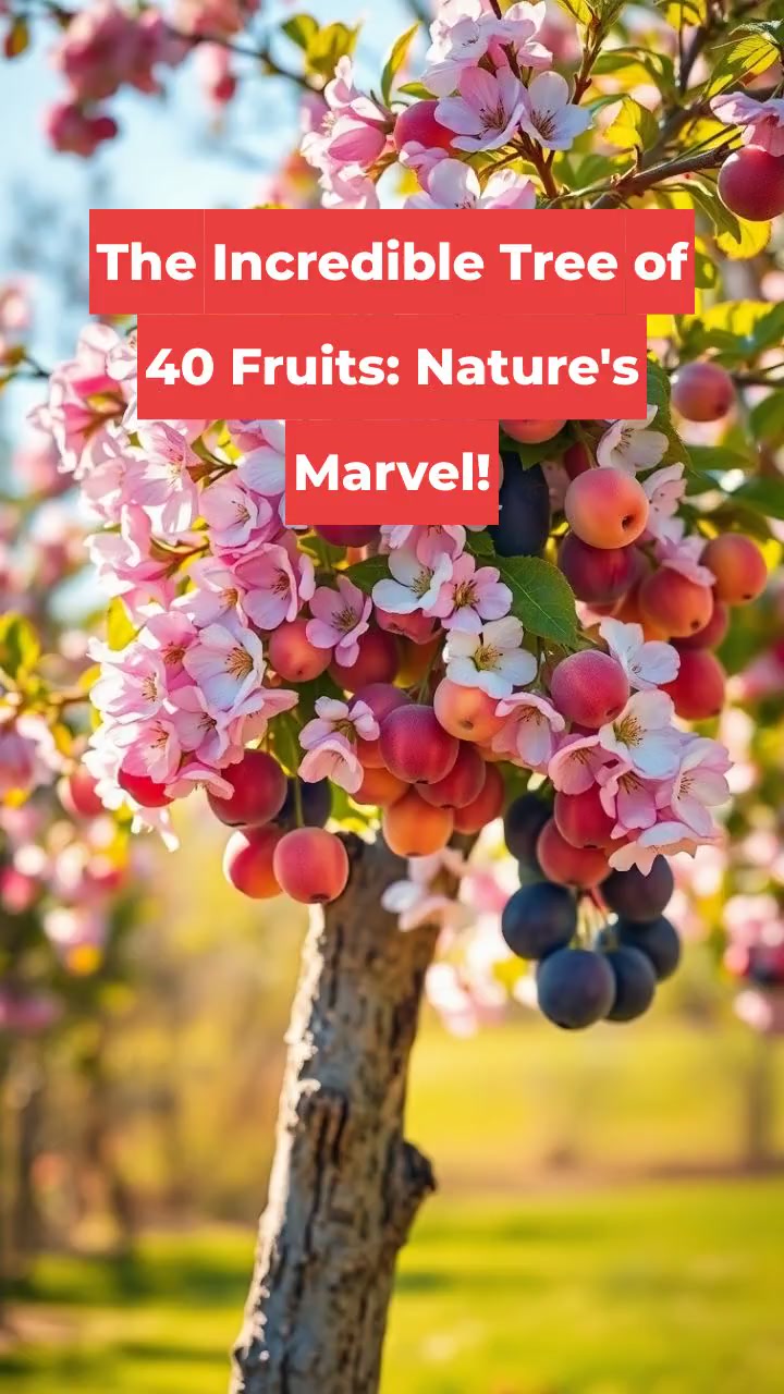 The Incredible Tree of 40 Fruits: Nature's Marvel!