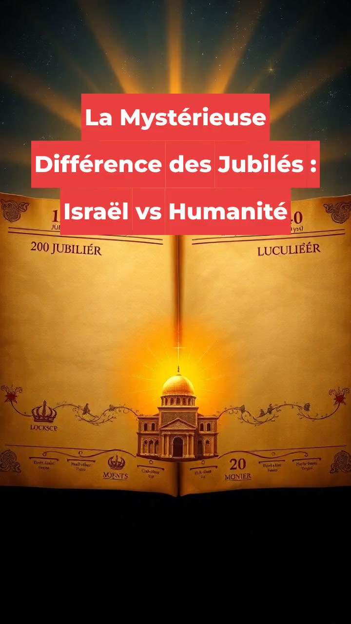 La Mystérieuse Différence des Jubilés : Israël vs Humanité
