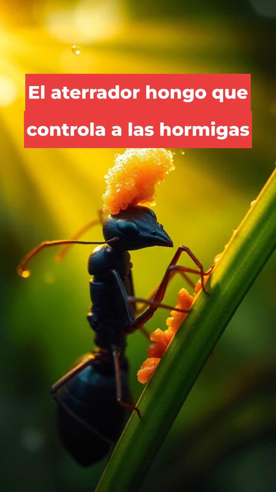 El aterrador hongo que controla a las hormigas
