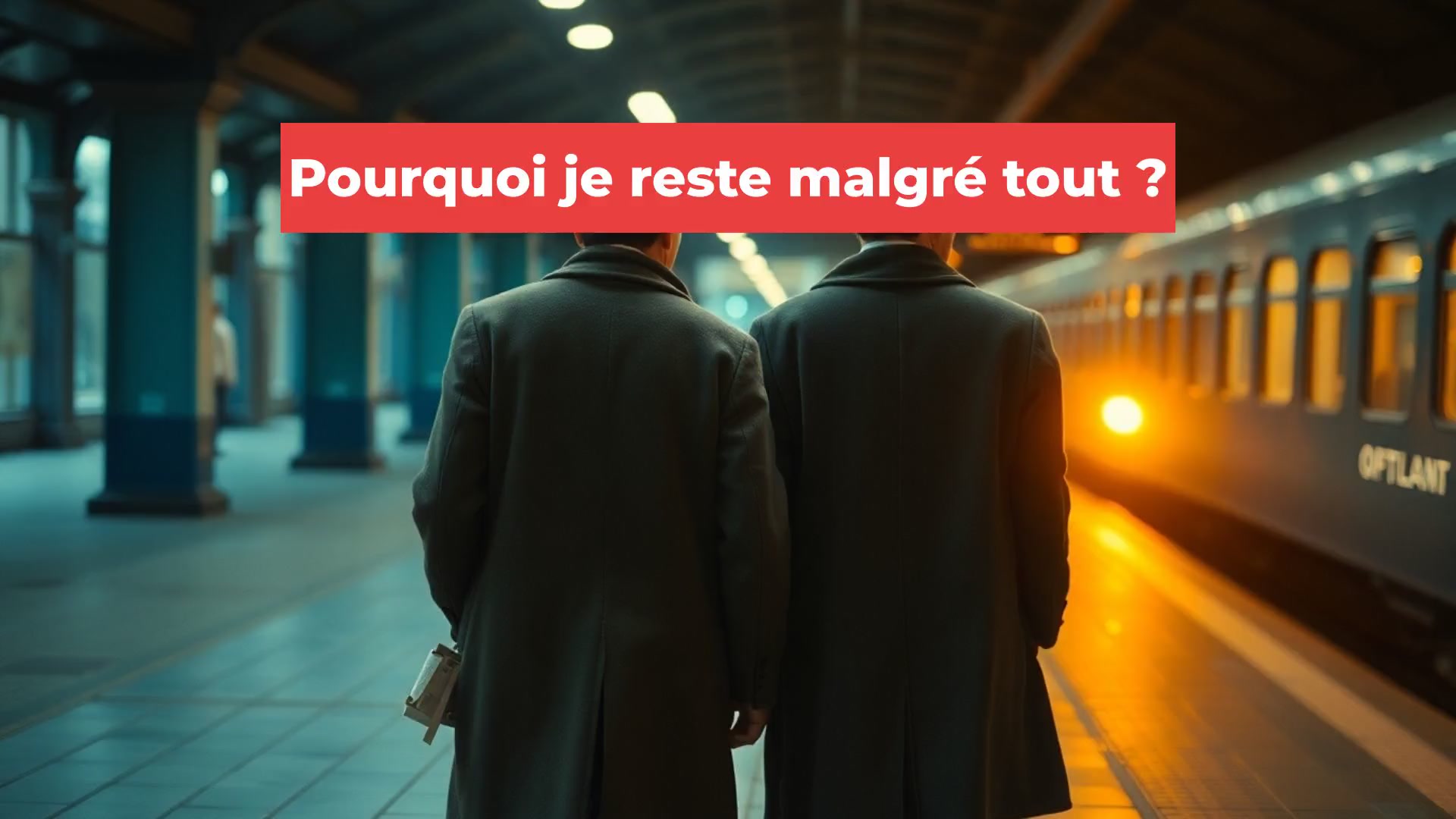 Pourquoi je reste malgré tout ?