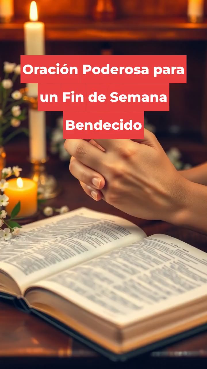 Oración Poderosa para un Fin de Semana Bendecido