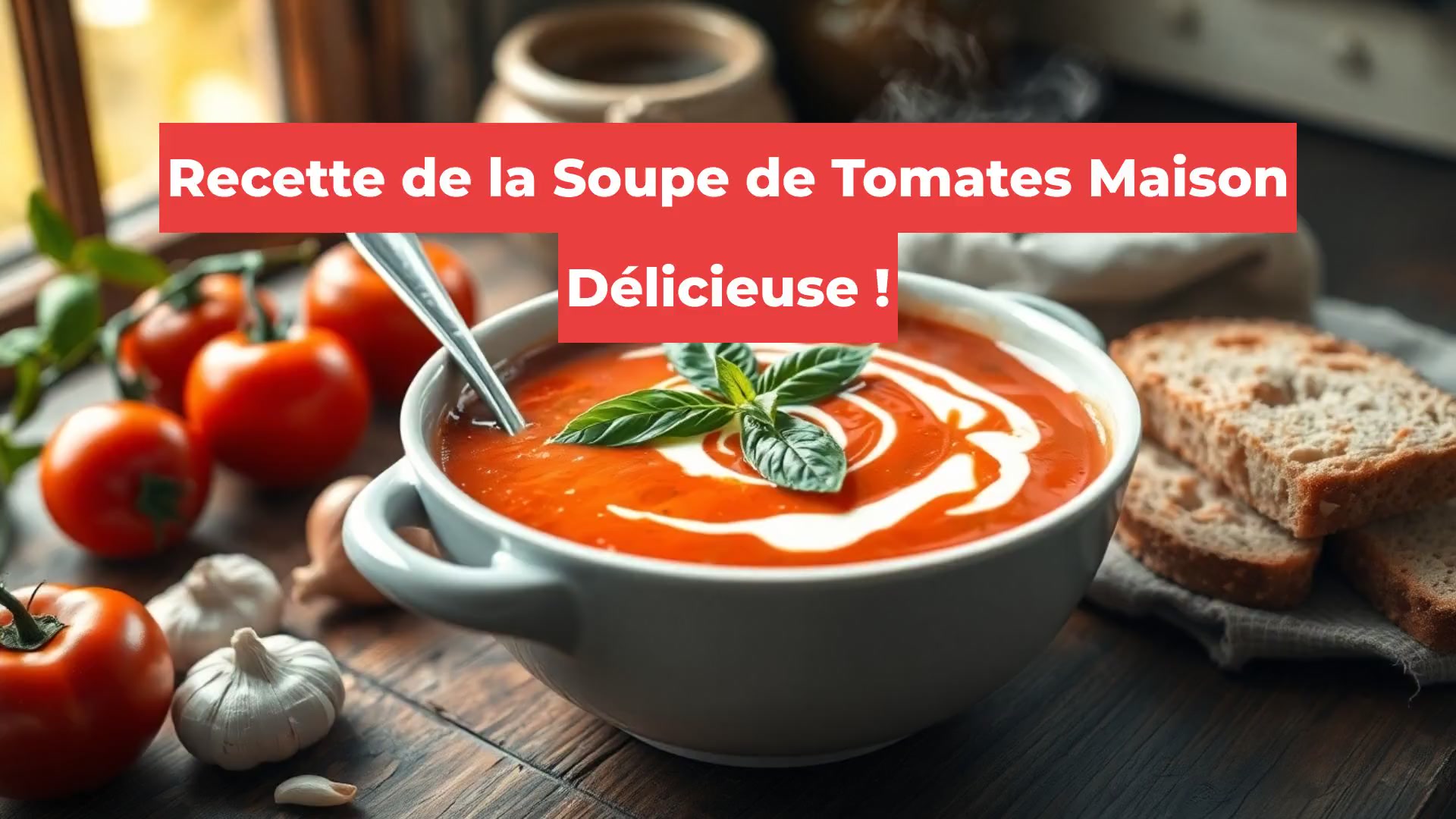 Recette de la Soupe de Tomates Maison Délicieuse !