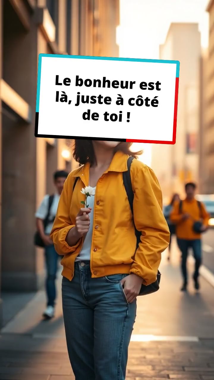 Le bonheur est là, juste à côté de toi !