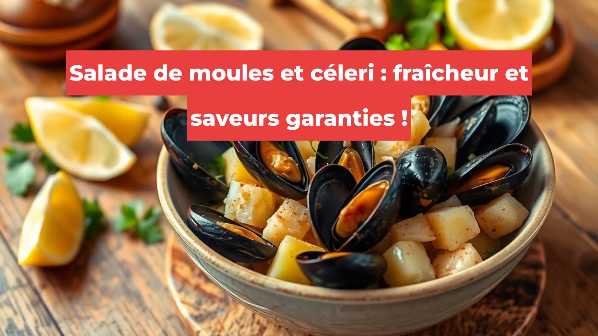 Salade de moules et céleri : fraîcheur et saveurs garanties !
