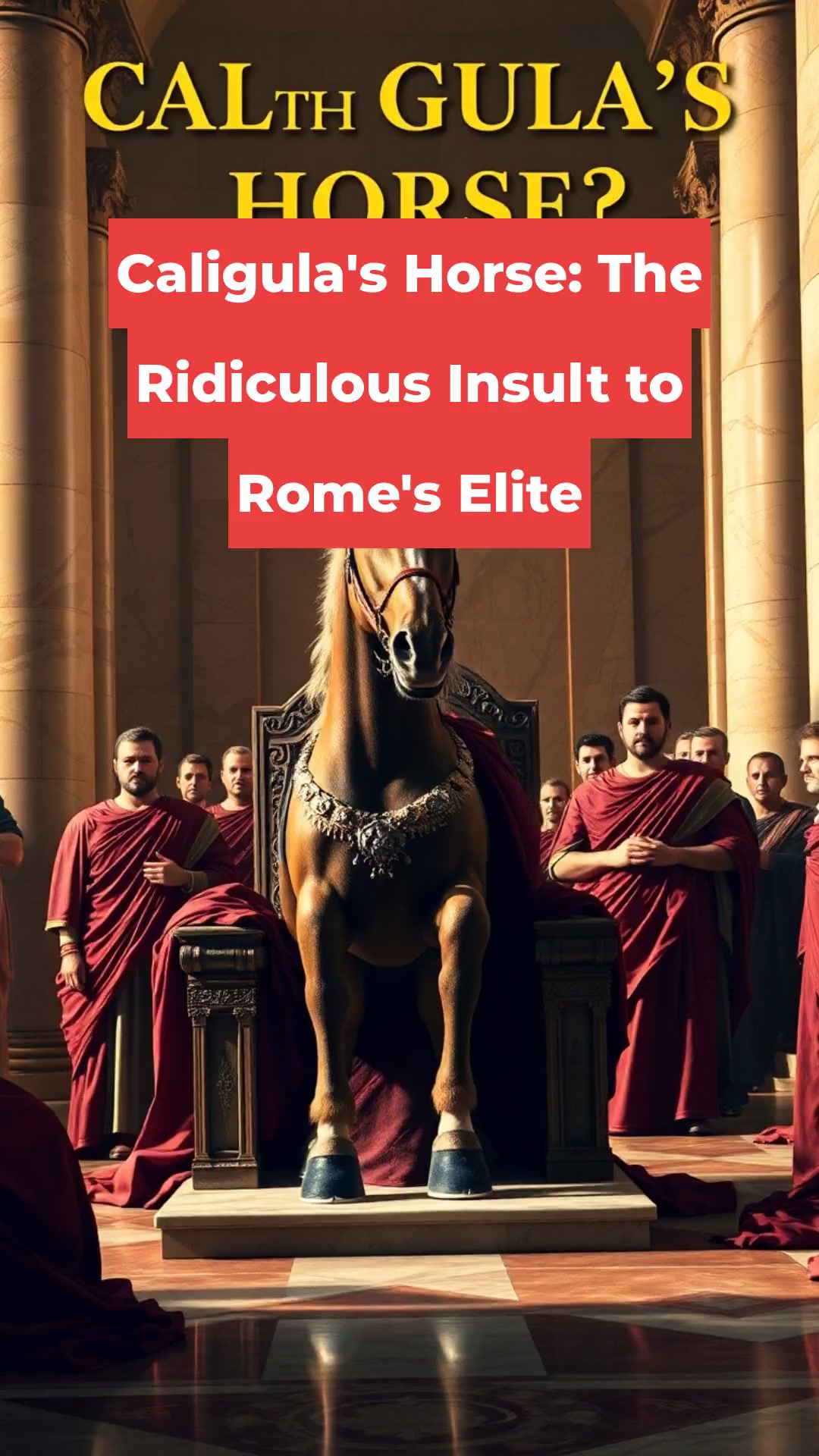 Caligula's Horse: The Ridiculous Insult to Rome's Elite