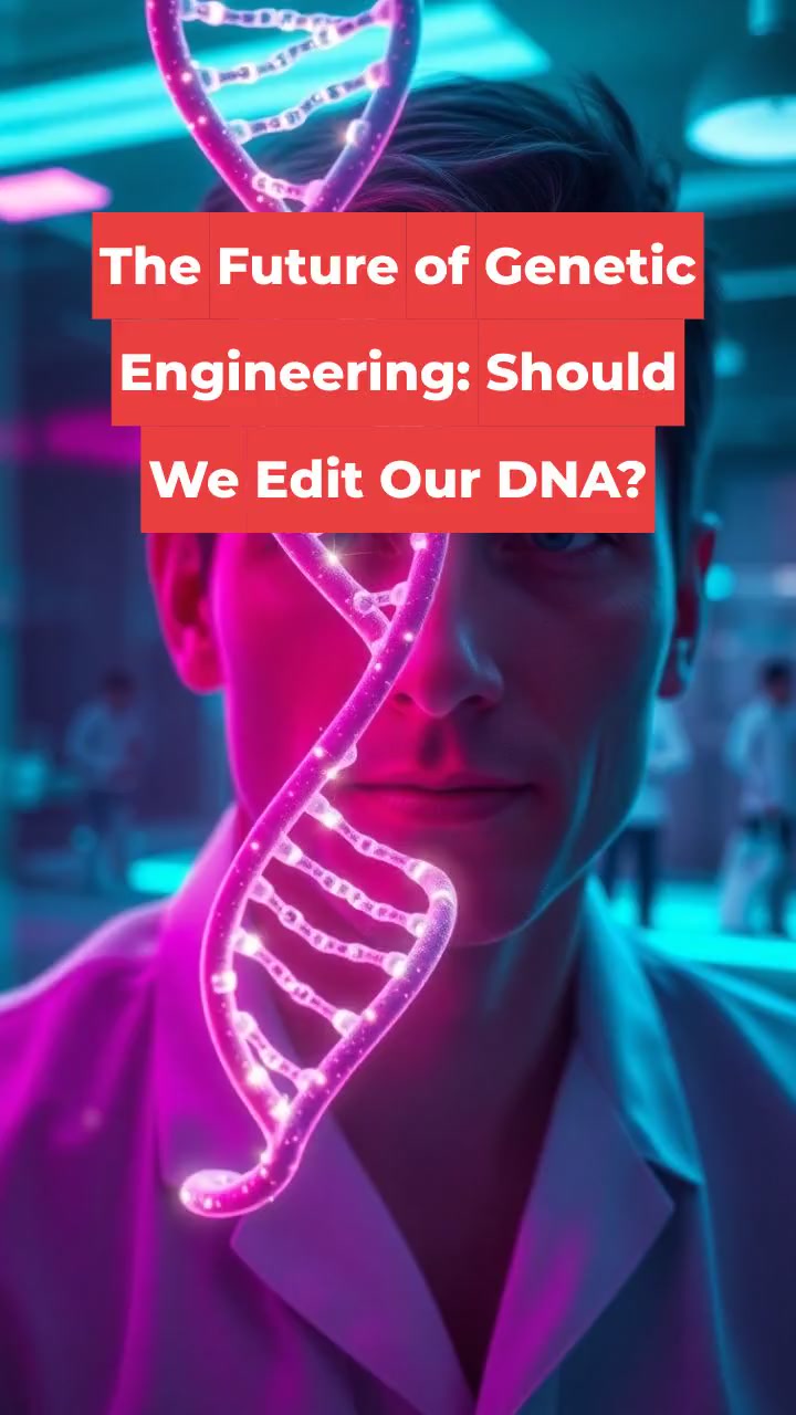 The Future of Genetic Engineering: Should We Edit Our DNA?