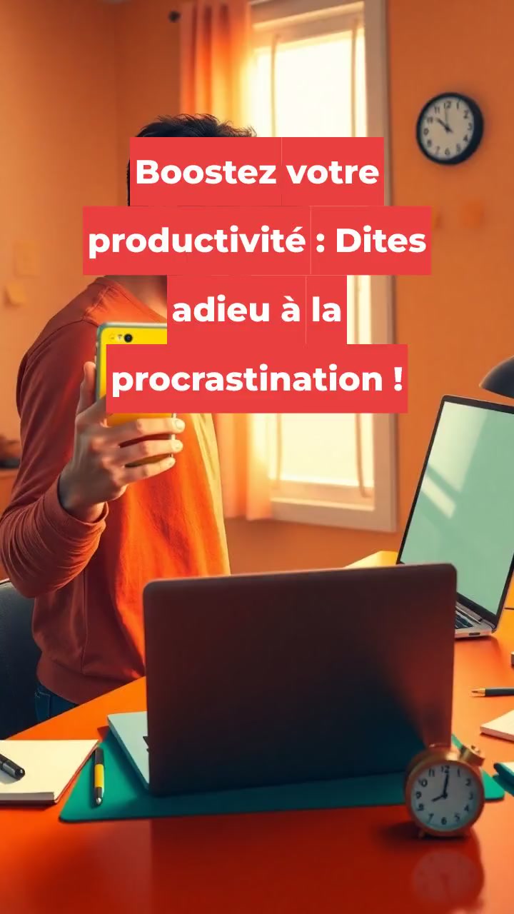 Boostez votre productivité : Dites adieu à la procrastination !
