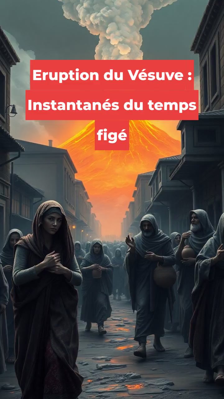 Eruption du Vésuve : Instantanés du temps figé